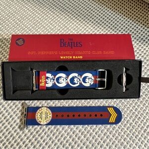 The Beatles Blue & Red Sgt. Pepper's Watch Band NWOT Size M-L